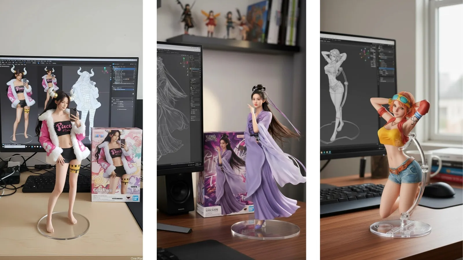 Nano Banana 2.1 AI-generated collectible figure scene